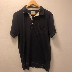 Billy Reid Navy Shirt- L